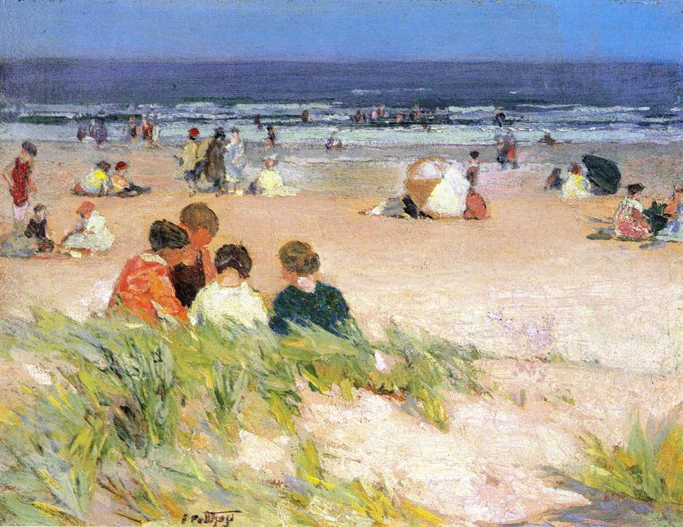 Edward Henry Potthast By the Shore